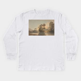 On the Dee by Francis Towne Kids Long Sleeve T-Shirt